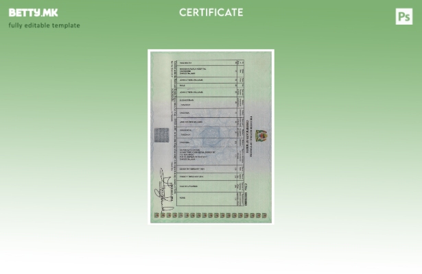 Модерен стил ТАНЗАНИЈА сертификат за раѓање, шаблон за верзија